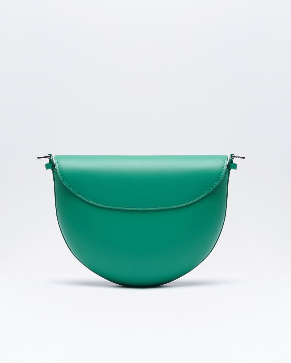 Зеленая сумка Dream с плечевым ремнем из натуральной кожи от FETICHE S.041.Emerald - Dream - фото 4