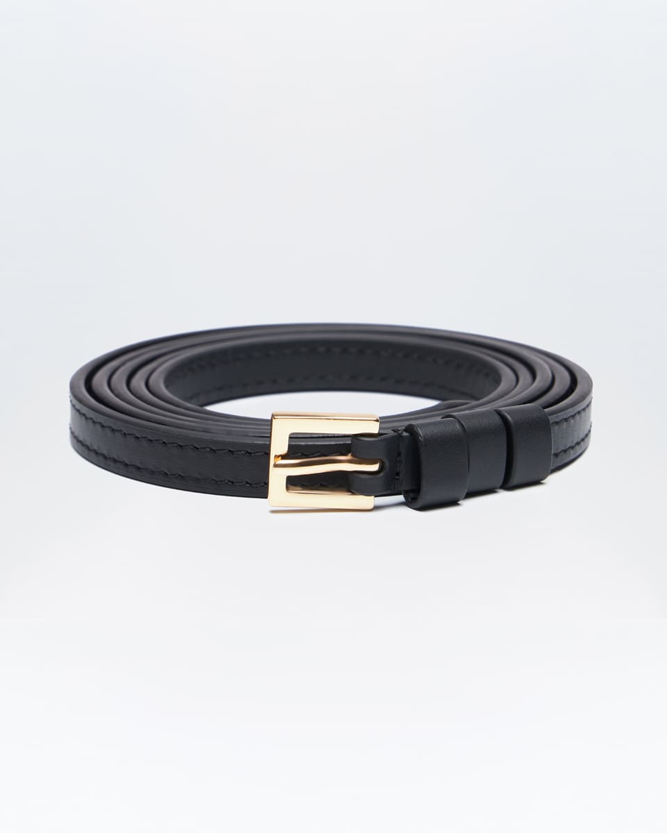 Waist belt 10 mm Black