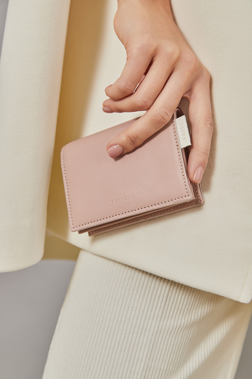 Мини портмоне, пудровый
