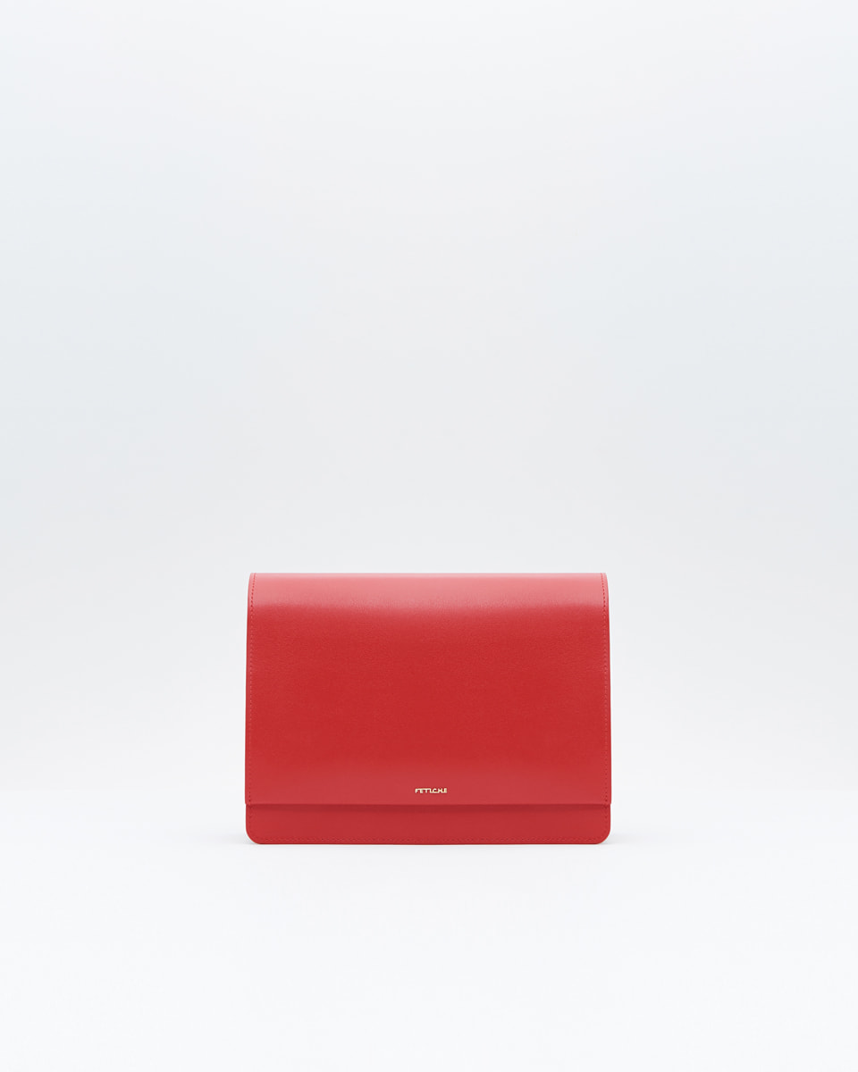 

Красная миниатюрная сумка кроссбоди из натуральной кожи от FETICHE