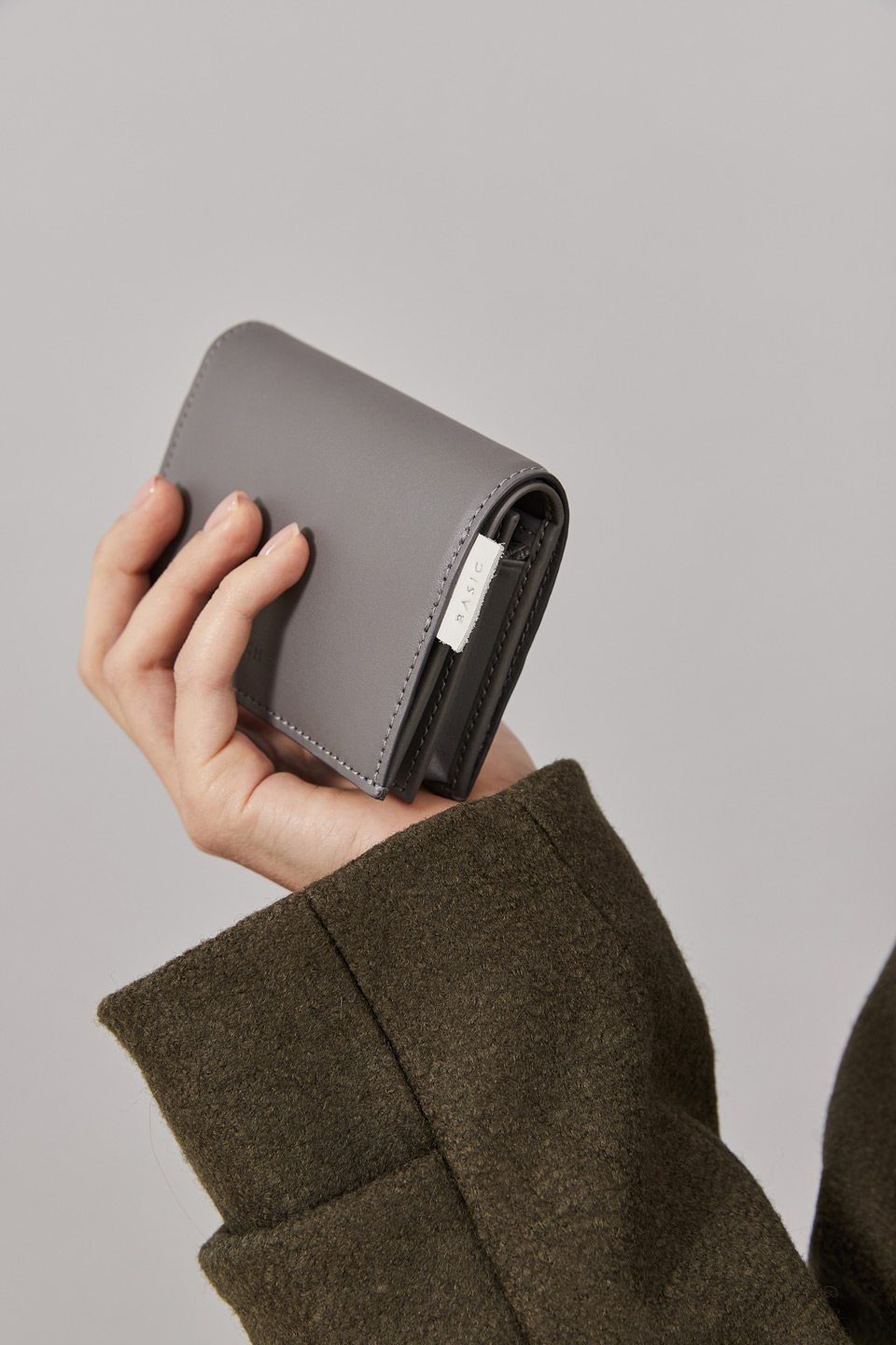 Мини портмоне, серый