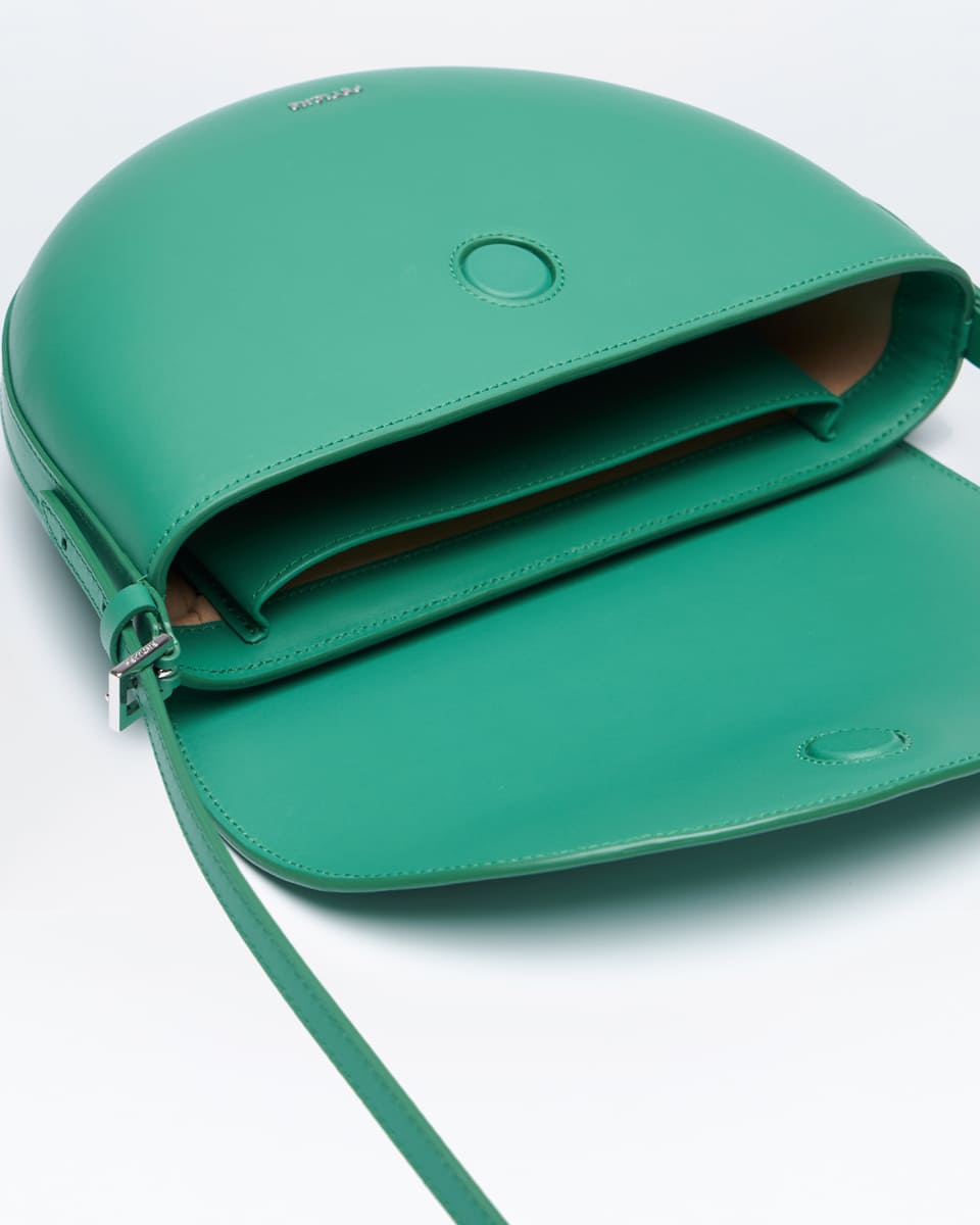 Зеленая сумка Dream с плечевым ремнем из натуральной кожи от FETICHE S.041.Emerald - Dream - фото 8