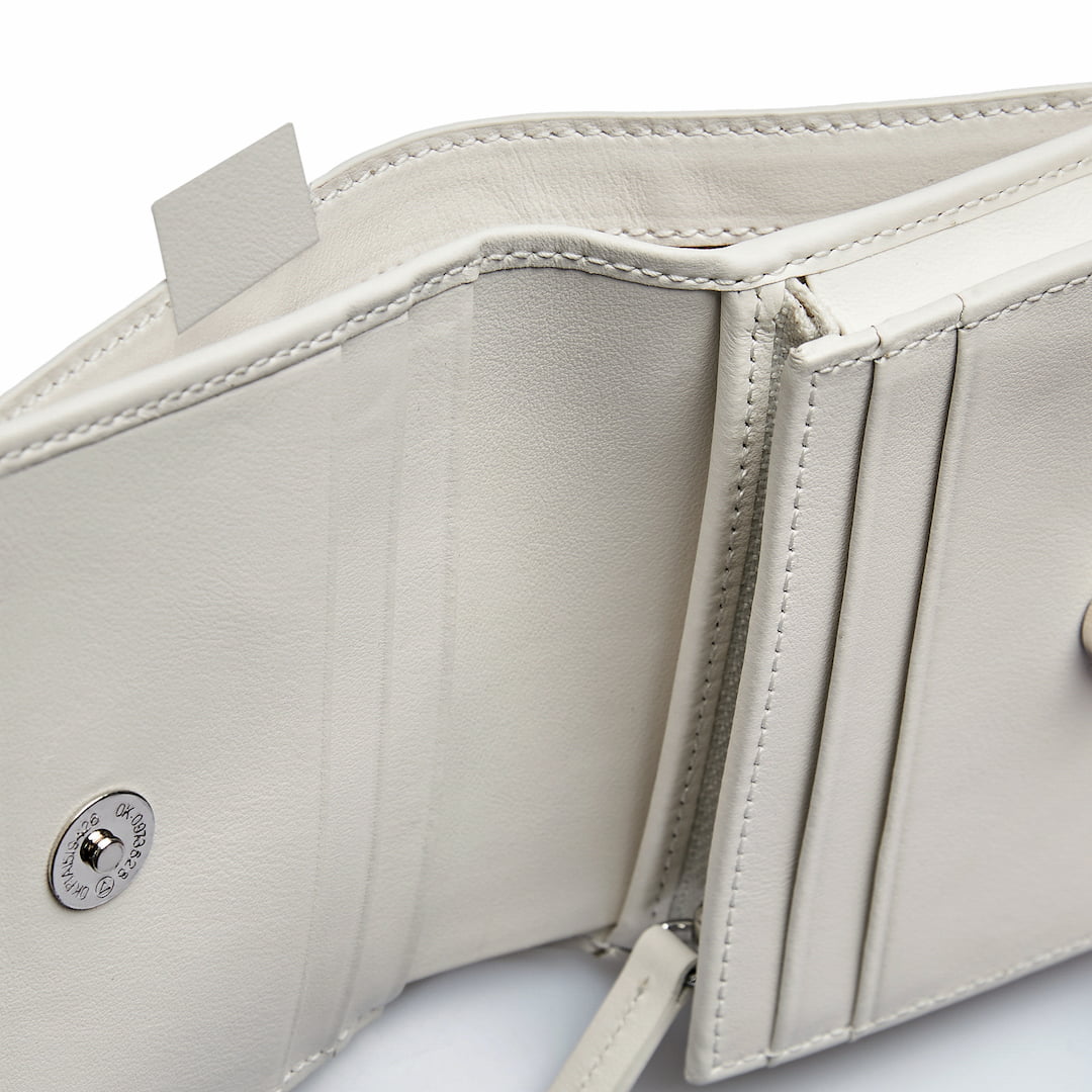 Мини портмоне Off-White, серо-белый